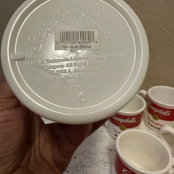 Lot Of Campbell Tupperware Soup Mugs & A Can Collection Mugs - Picture 9 of 9